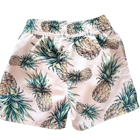 Starting Out NWT Pineapple Ivory Boy Swim Trunks - Picture 2 of 5